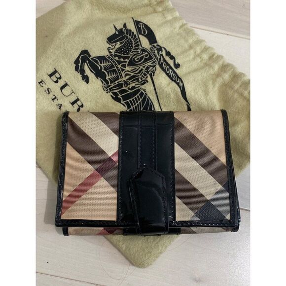 Burberry Supernova French Wallet Beige Black - Picture 1 of 8